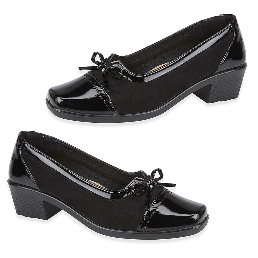 Shoertee Comfort Ladies Shoe (Size - 3) - Black
