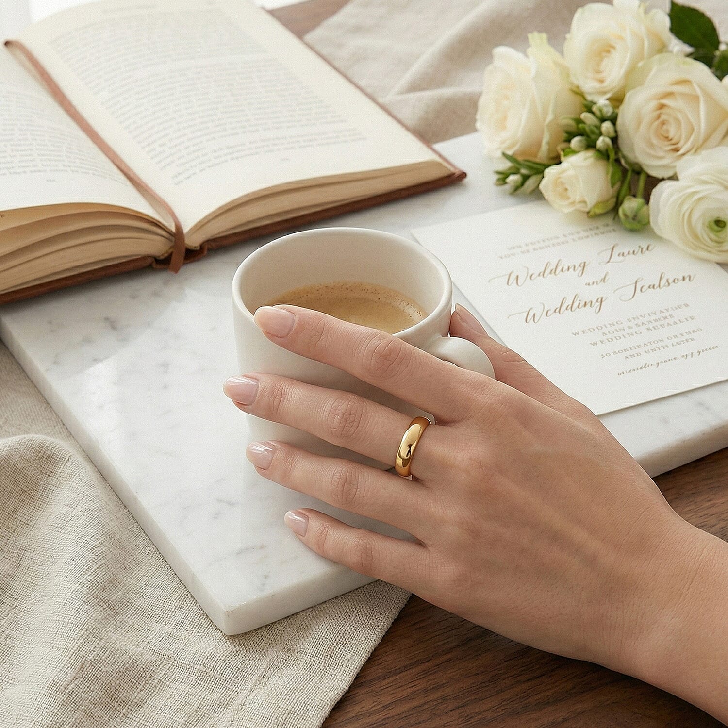 Close Out Deal- 9K Yellow Gold Wide Band Ring