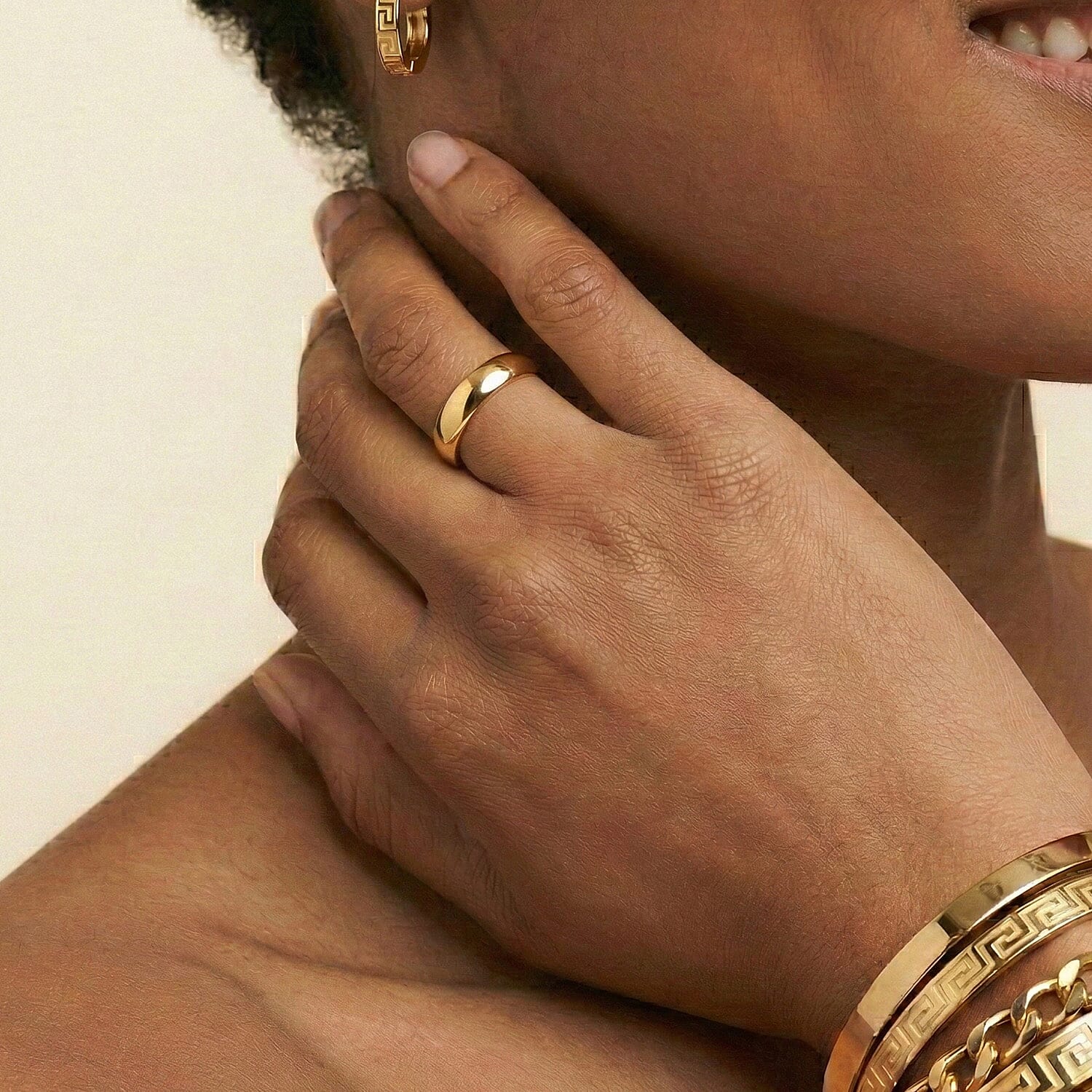 Close Out Deal- 9K Yellow Gold Wide Band Ring