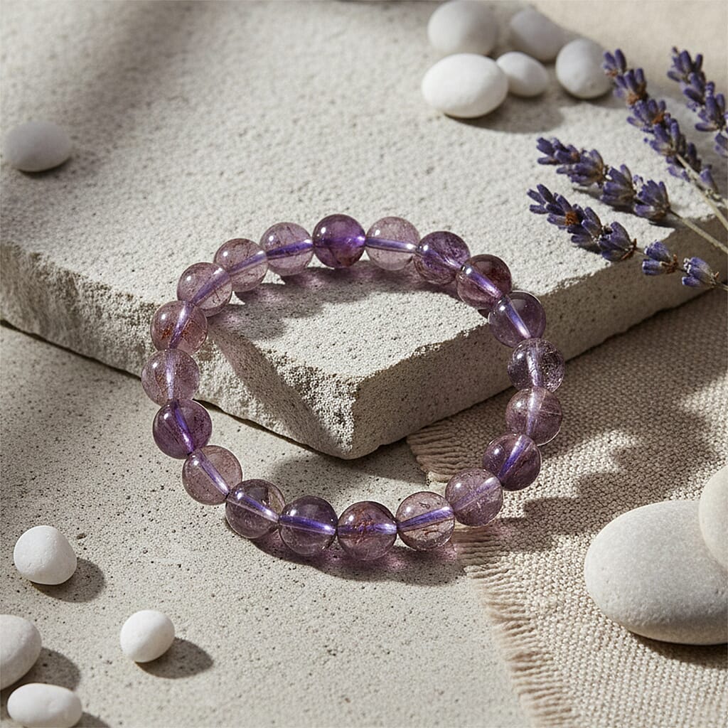 Cacoxenite Beads Stretchable Bracelet (Size 7-7.5) 120.00 Ct.