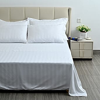 https://tjcuk.sirv.com/Products/84/3/8438985/LIVMORE-Cotton-Striped-Bedding-Set-Size-225x1-cm-Ivory-White_8438985_1.jpg?w=342&h=342