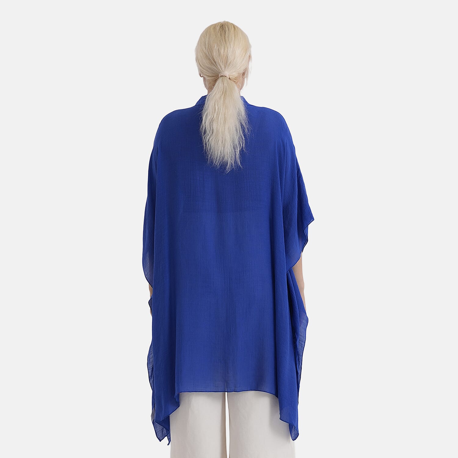 - Maisi Longline Lightweight Shirt (One Size 8 to 22) - Dark Blue