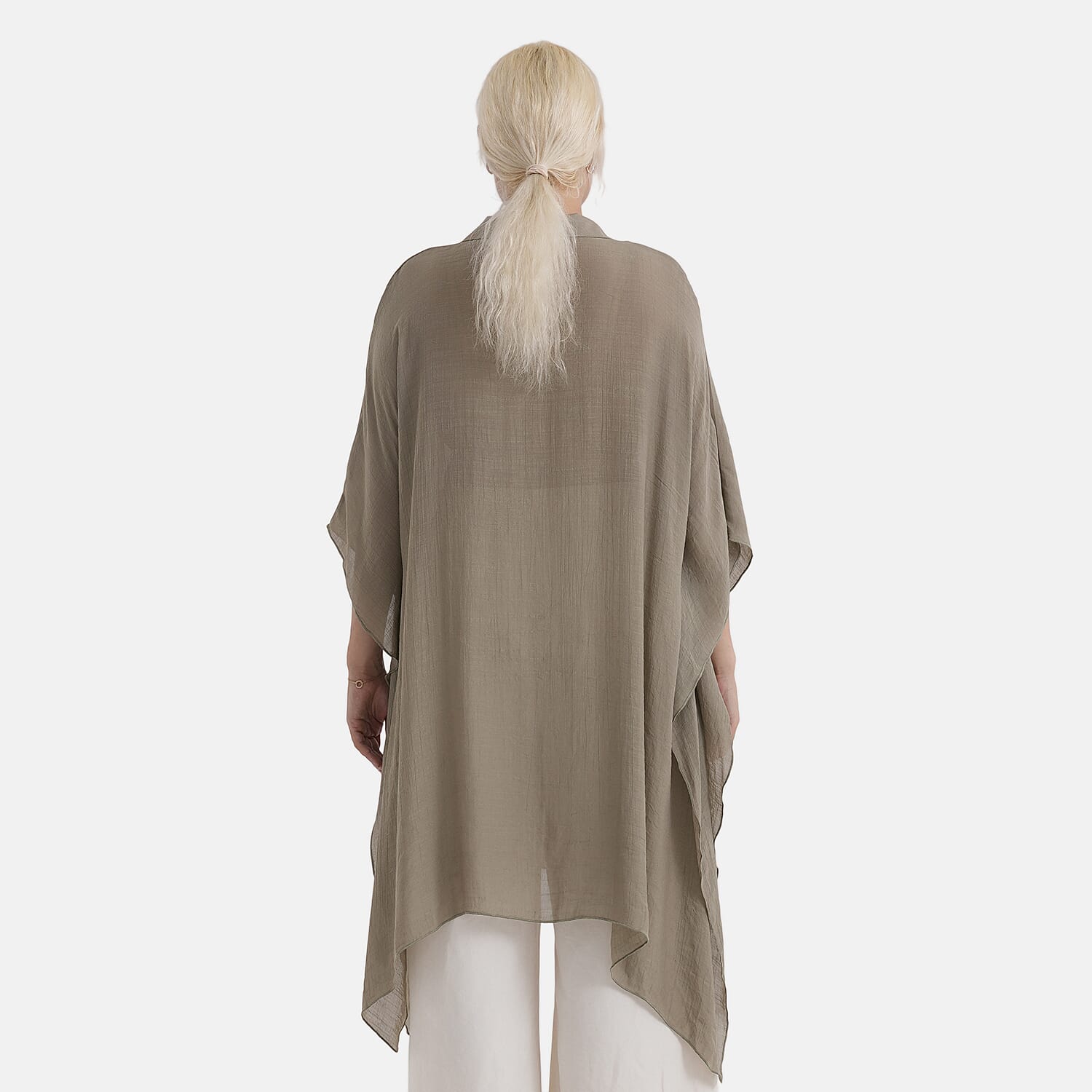 - Maisi Longline Lightweight Shirt (One Size 8 to 22) - Khaki
