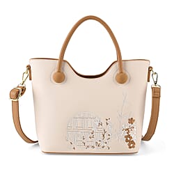 Crossbody Bag (Size - One Size) - Yellow & White