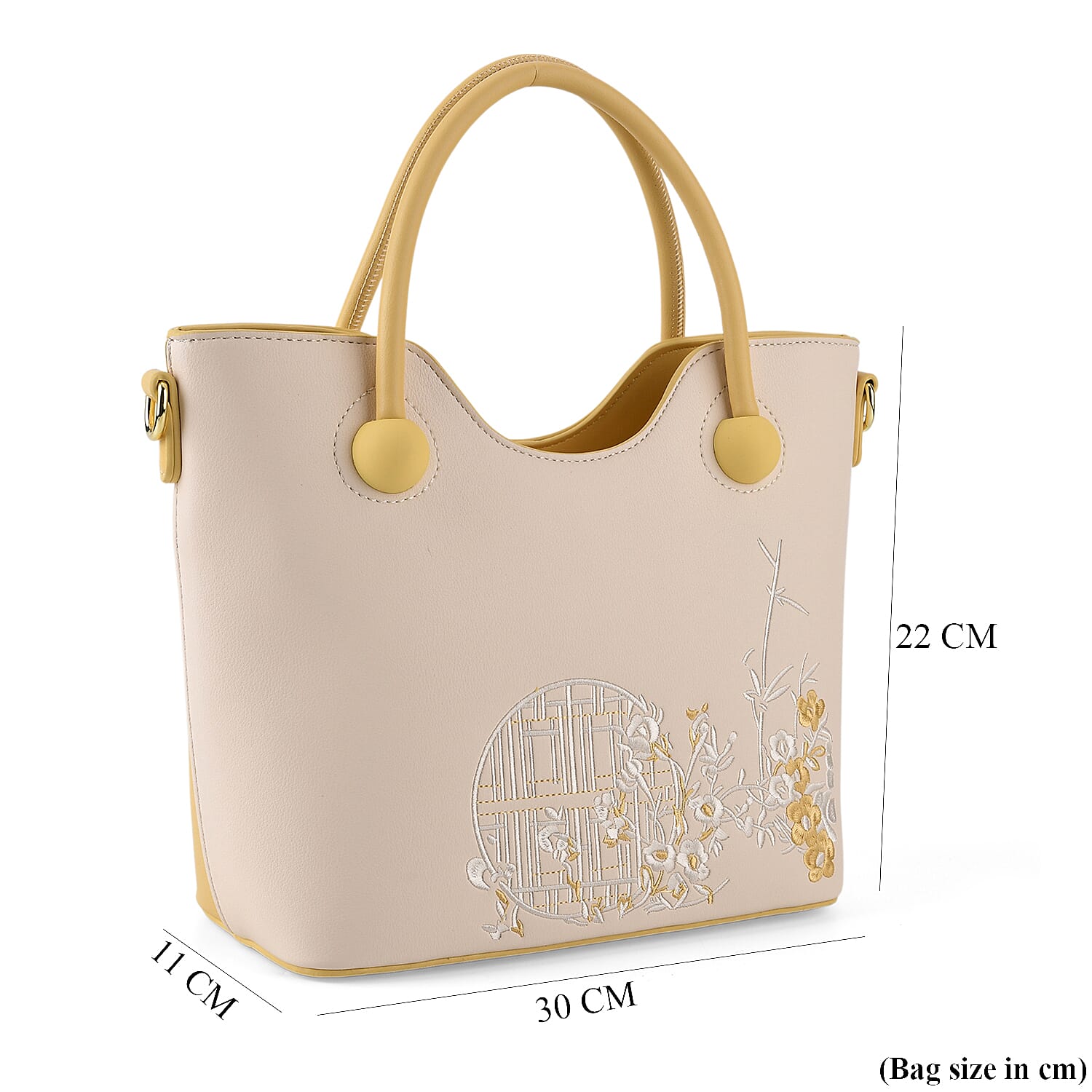 Crossbody Bag (Size - One Size) - Yellow & White