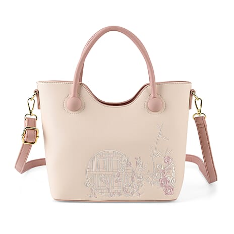Crossbody Bag (Size - One Size) - Pink & White