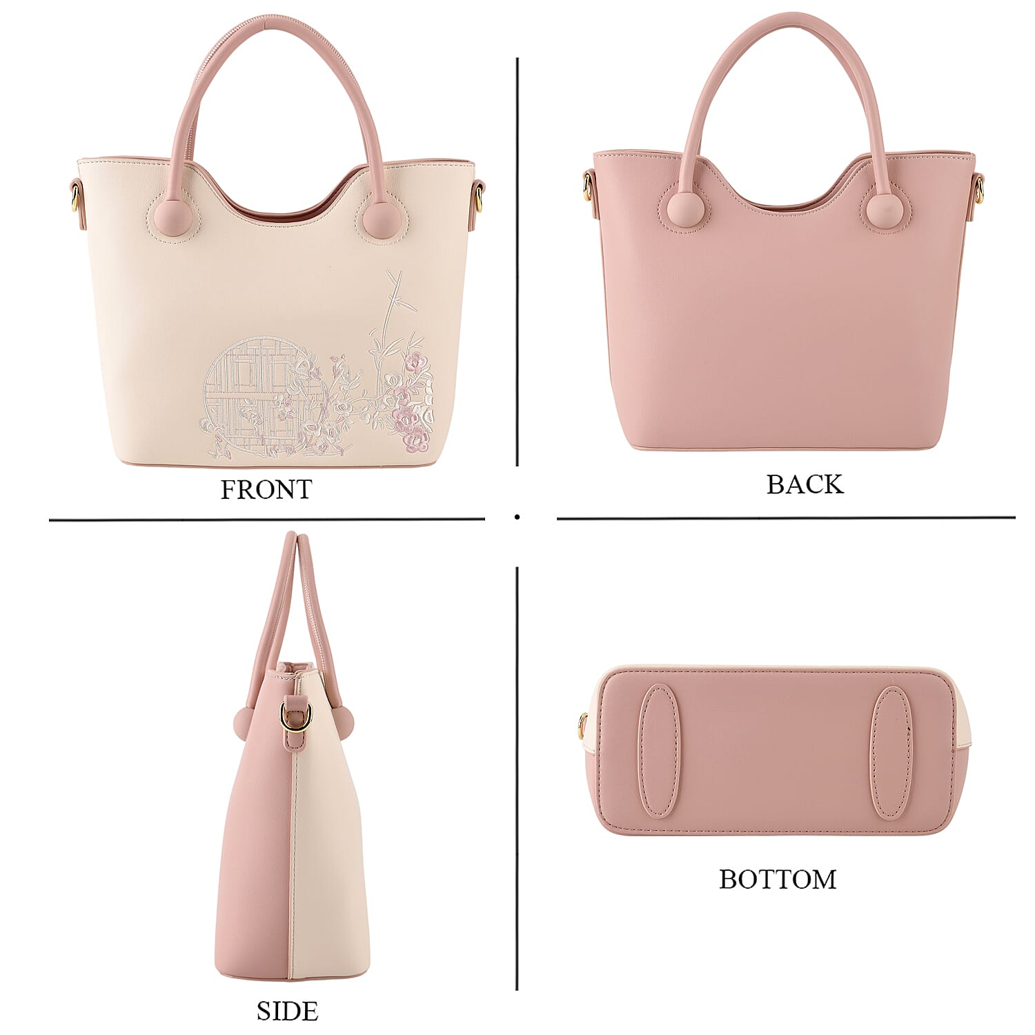 Crossbody Bag (Size - One Size) - Pink & White