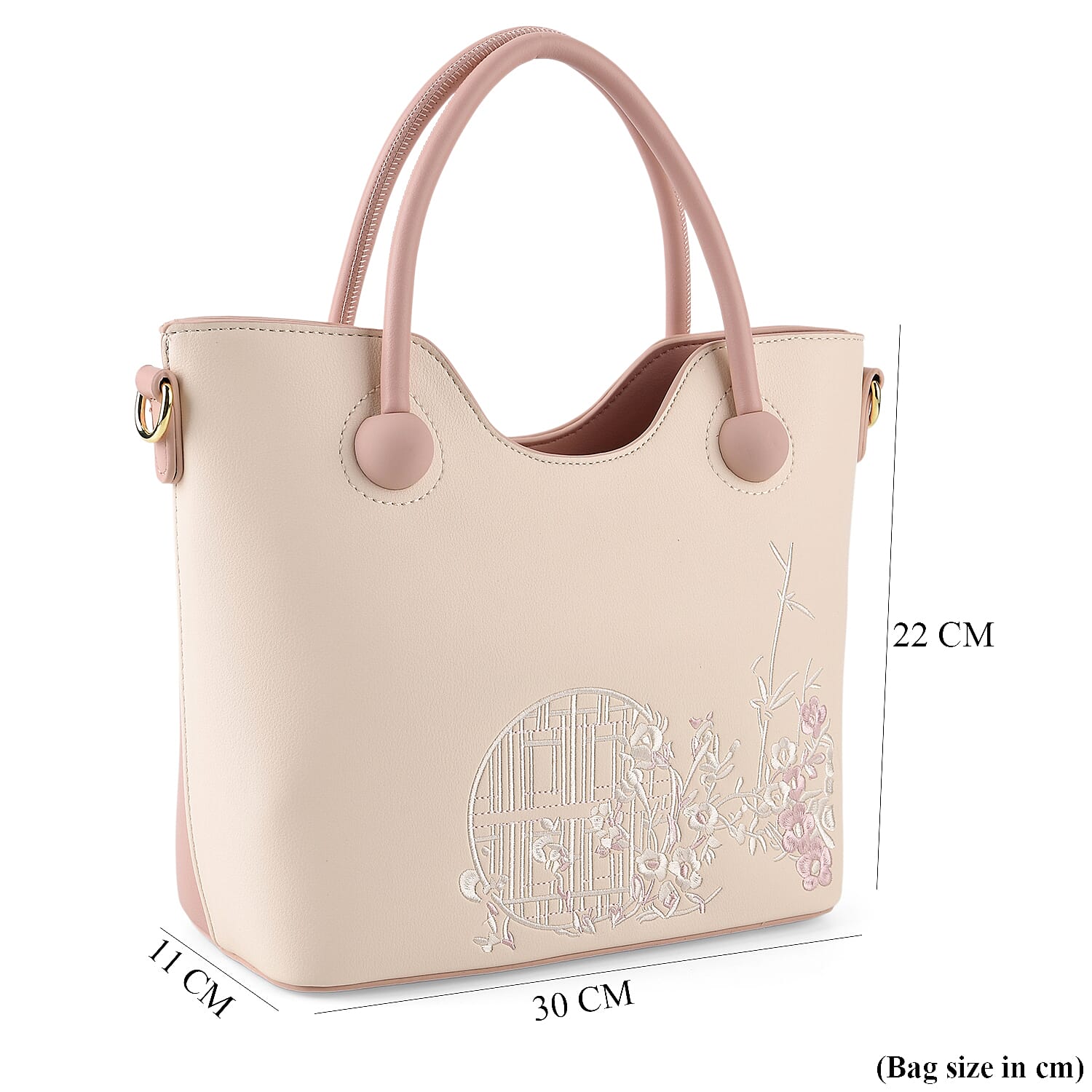 Crossbody Bag (Size - One Size) - Pink & White