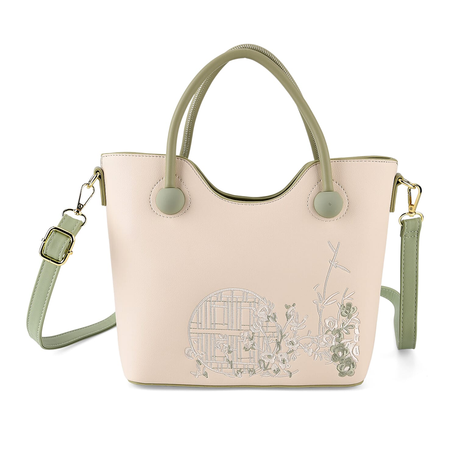 Crossbody Bag (Size - One Size) - Green & White