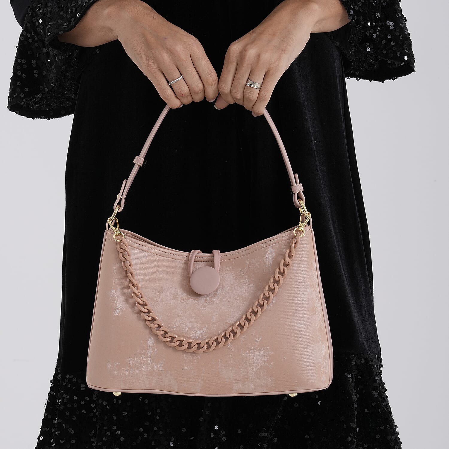 Crossbody Bag (Size - One Size) - Pink & White
