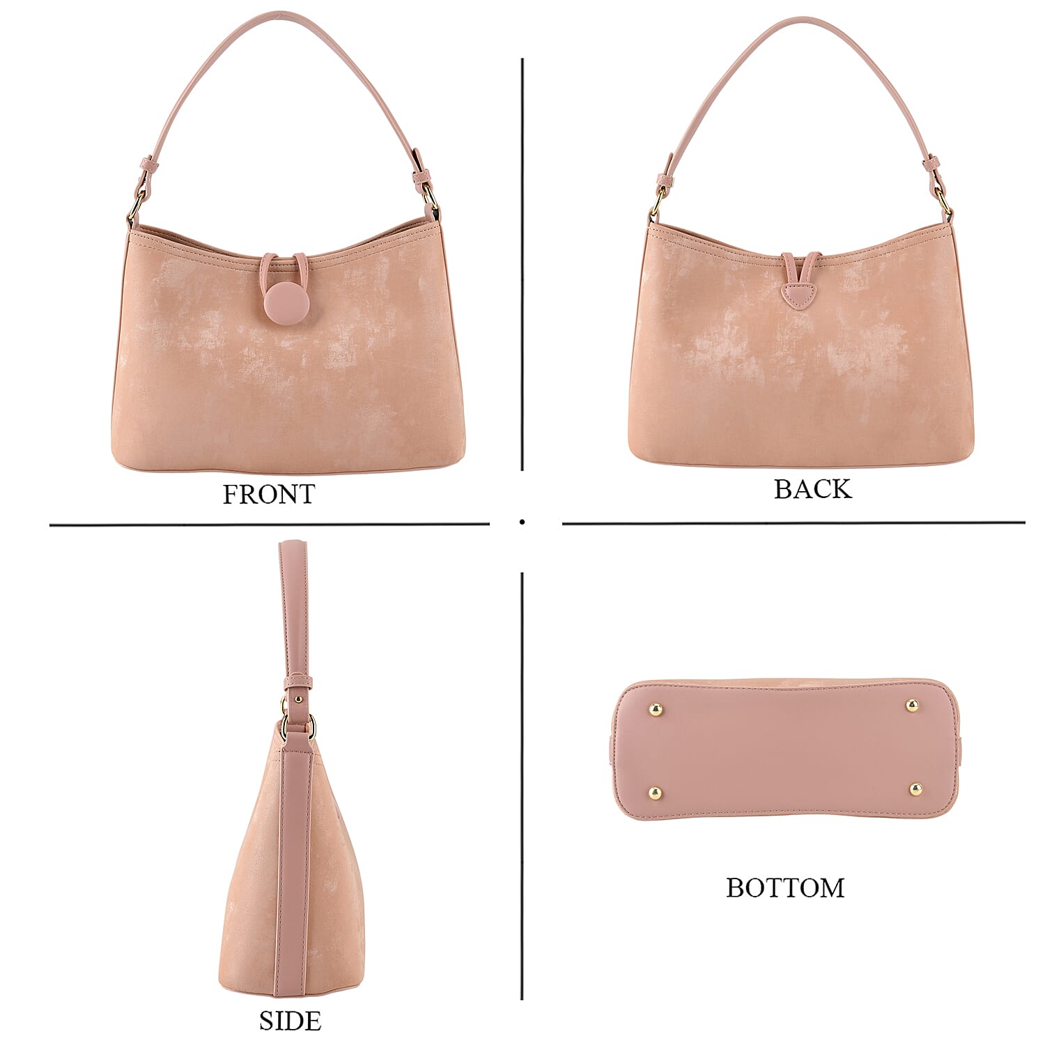 Crossbody Bag (Size - One Size) - Pink & White