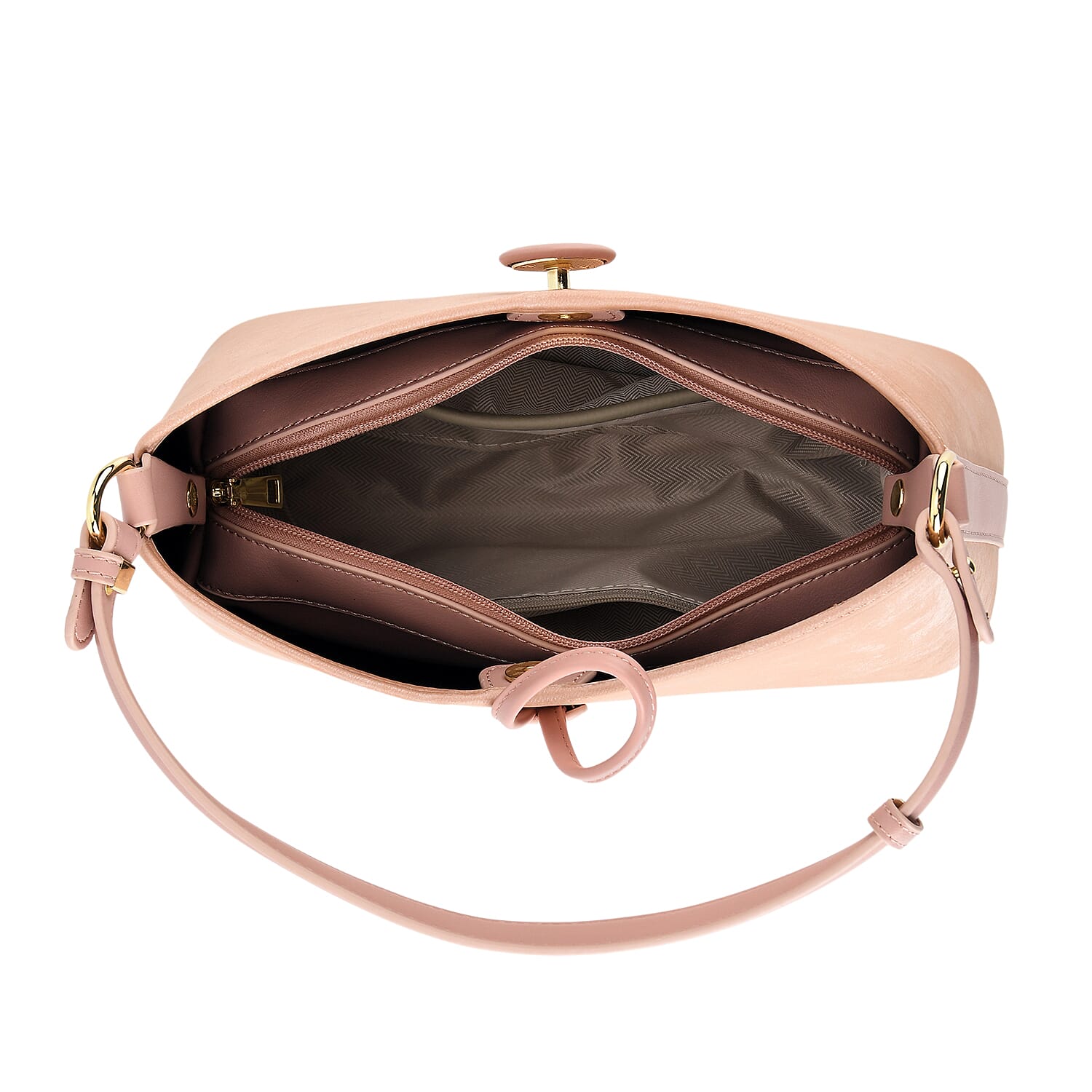 Crossbody Bag (Size - One Size) - Pink & White