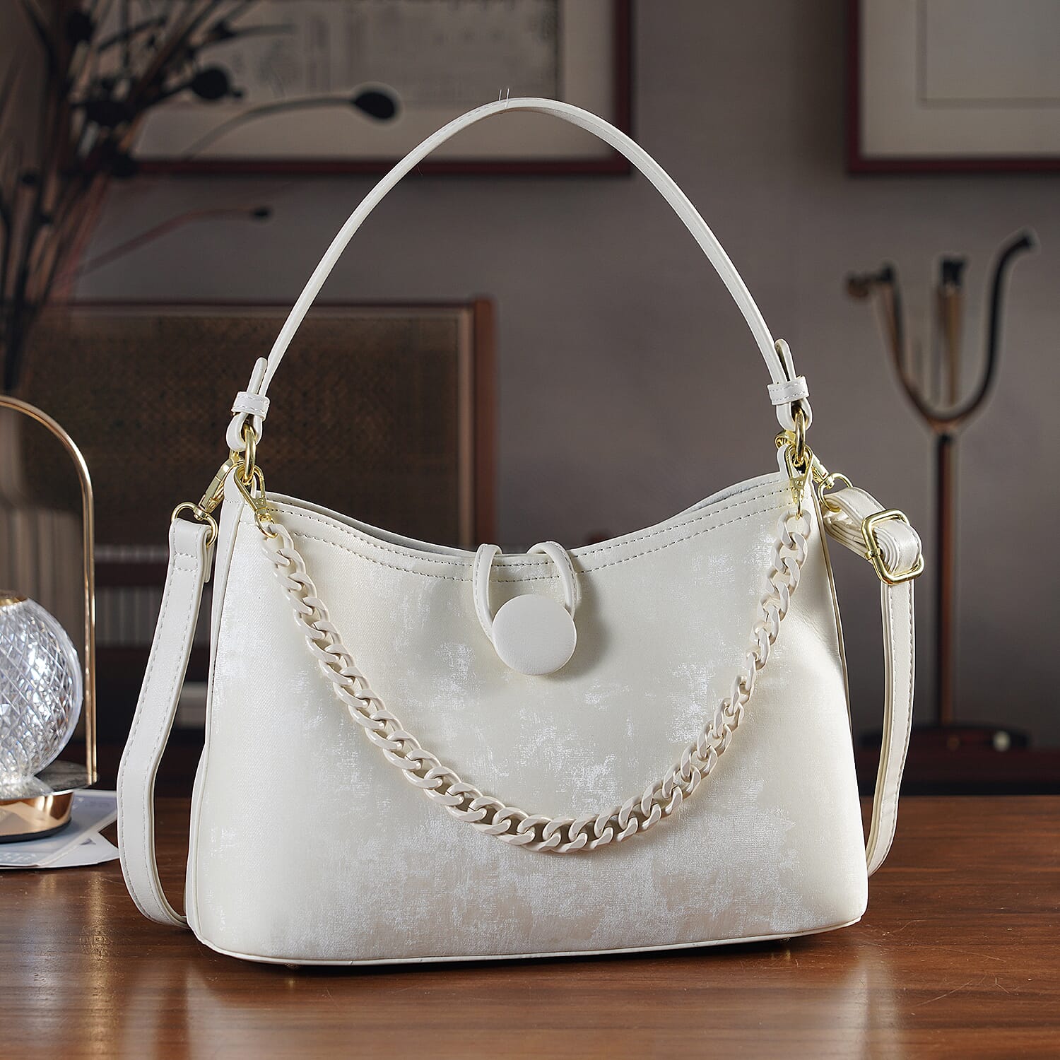 Crossbody Bag (Size - One Size) - White & White