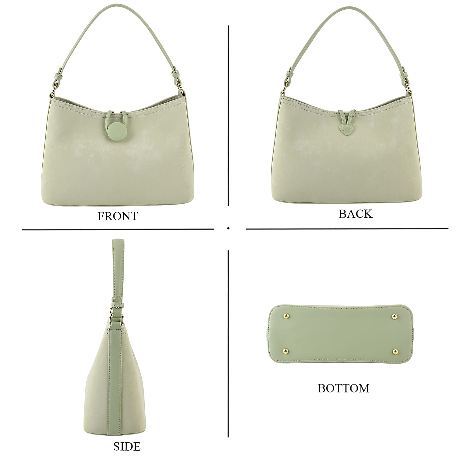 Crossbody Bag (Size - One Size) - Green & White