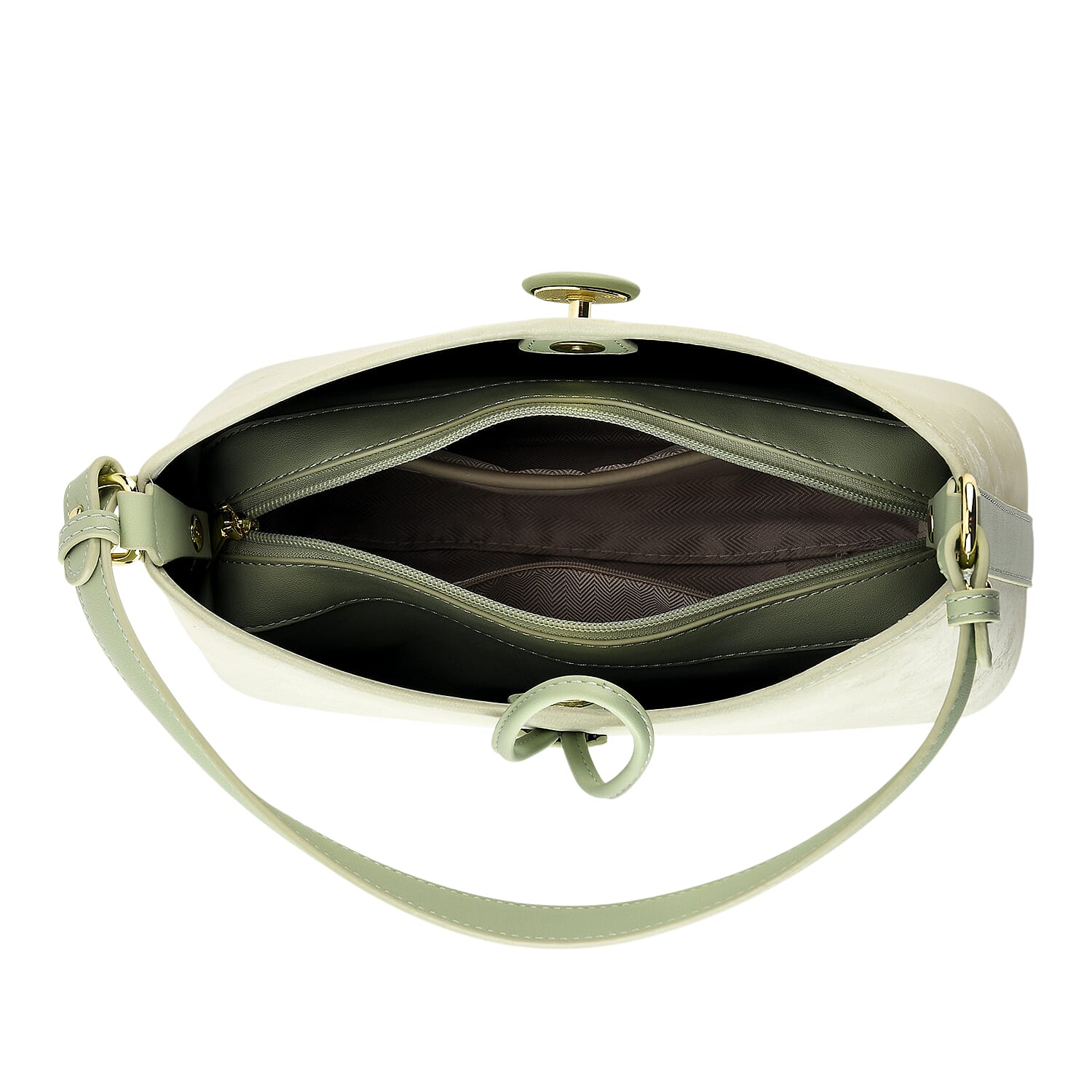Crossbody Bag (Size - One Size) - Green & White