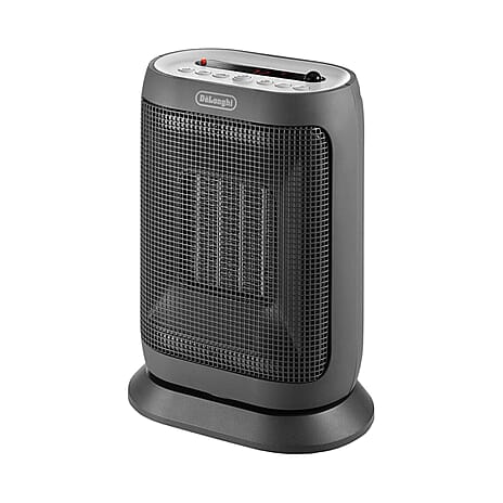DeLonghi 2KW Capsule Twist Ceramic Heater - 2000W Remote Controlled LED Display 24 hour Timer - 29.4 cm height, 22.4 cm width, 14.2 cm depth, 1.9 kg