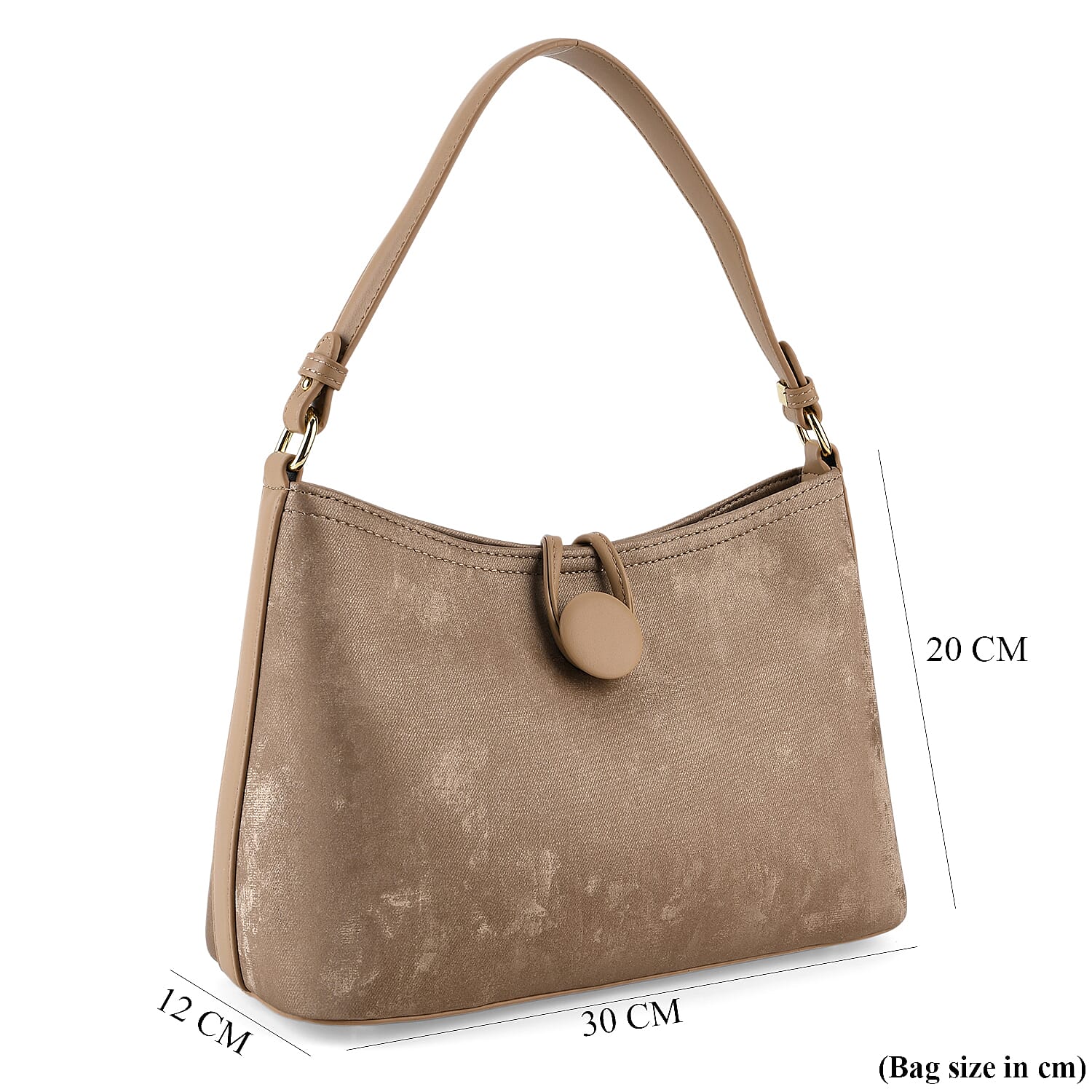 Crossbody Bag (Size - One Size) - Khaki & White