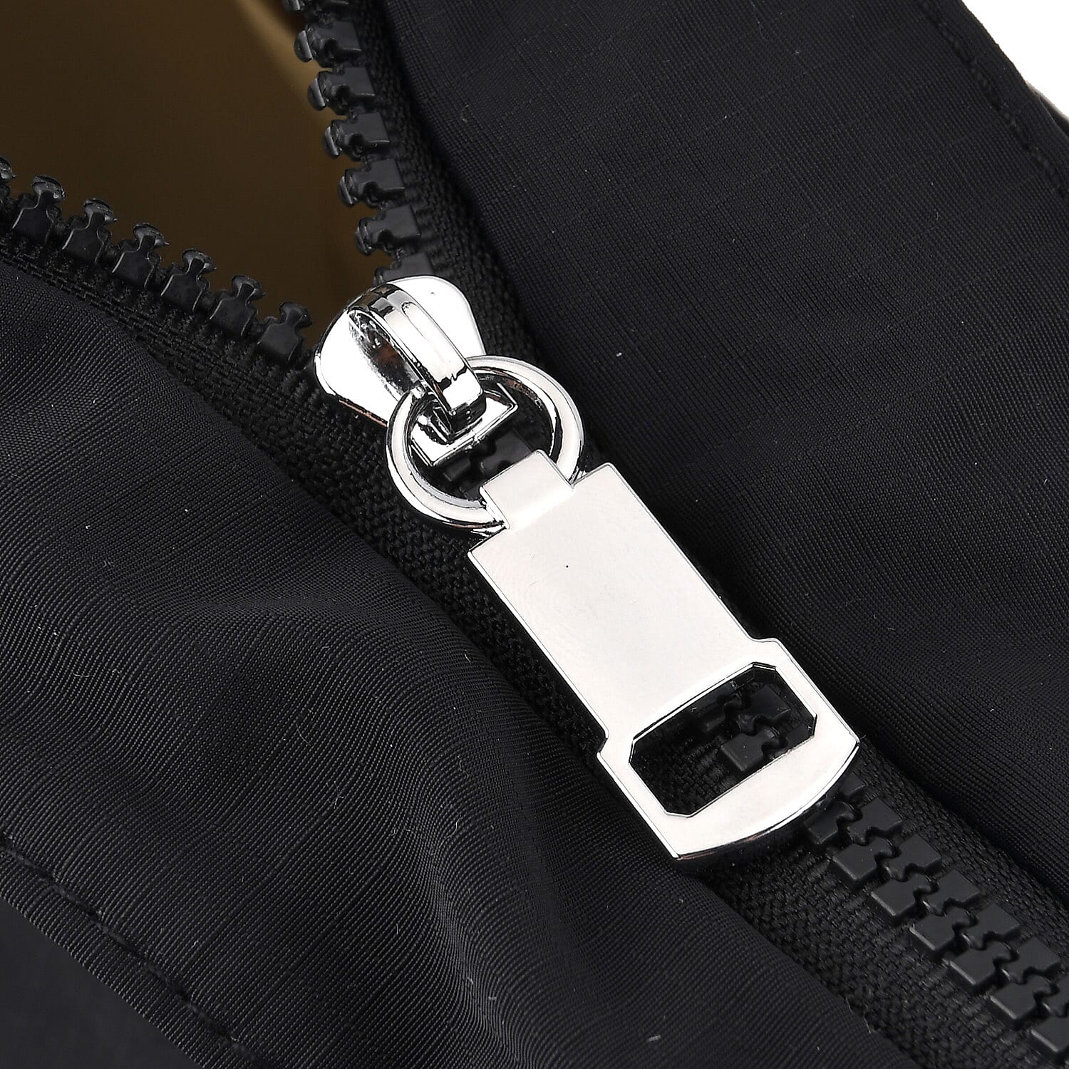 Designer Inspired Multi-Pocket Tote Bag - Black