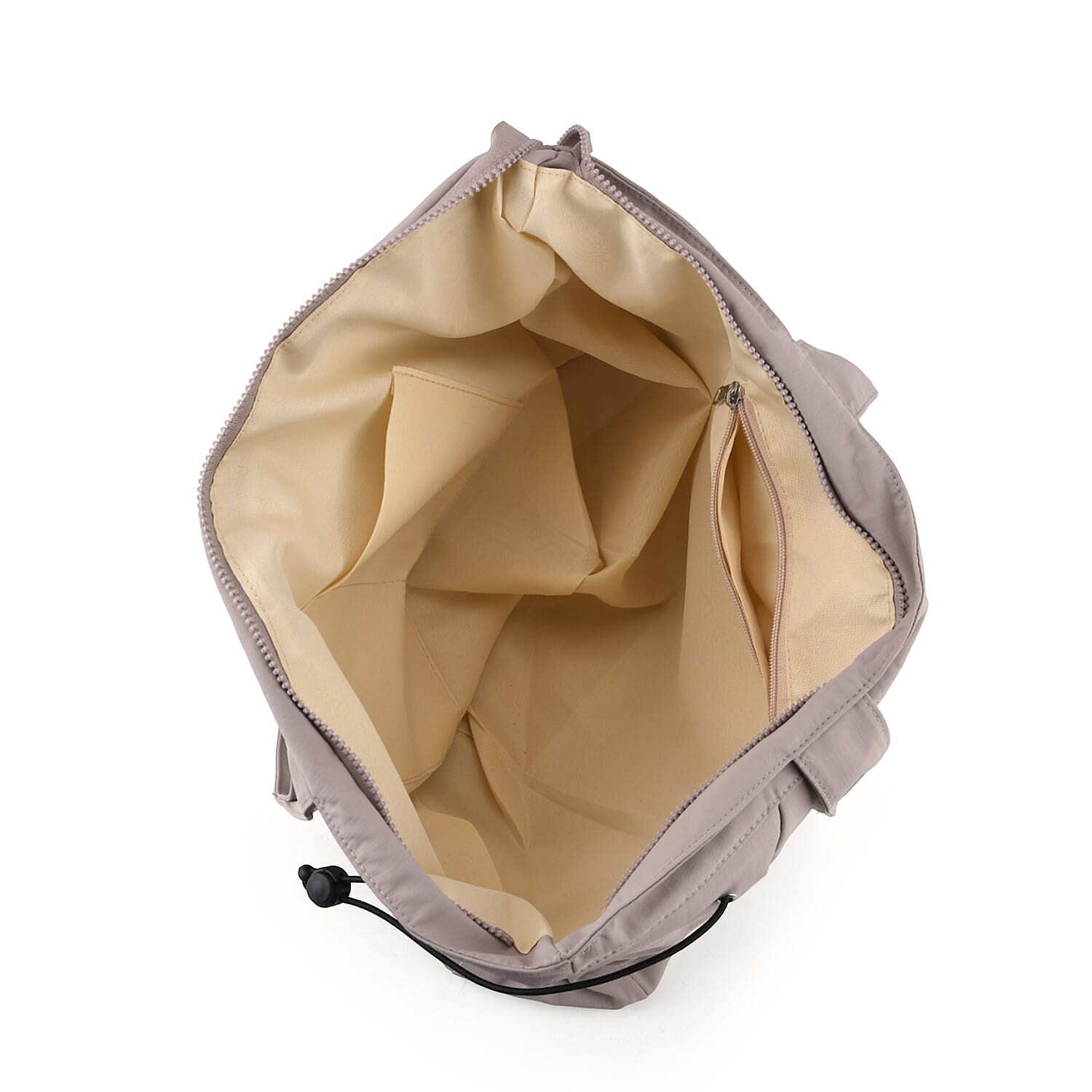 Designer Inspired Multi-Pocket Tote Bag - Light Purple