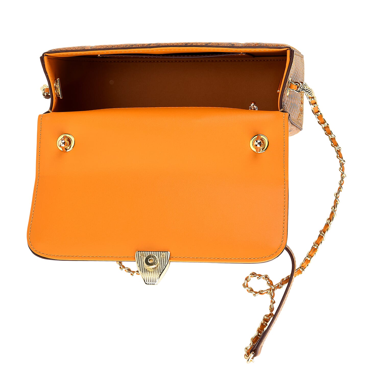 La Marey Signature Crossbody Bag (Size - One Size) - Brown & White