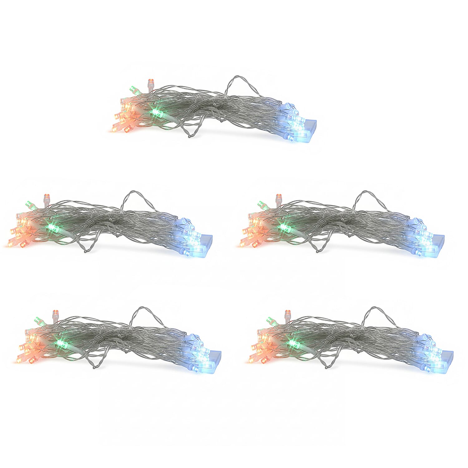 Pack of 5 LED Light Chain - Multi Colour