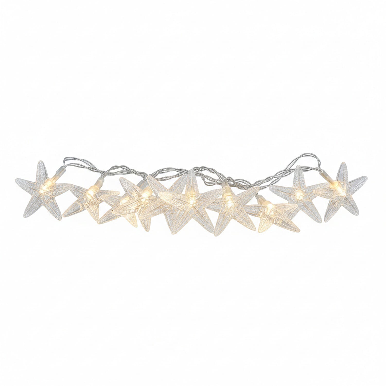 Pack of 5 Warm LED Light Chain (100Cm) - White