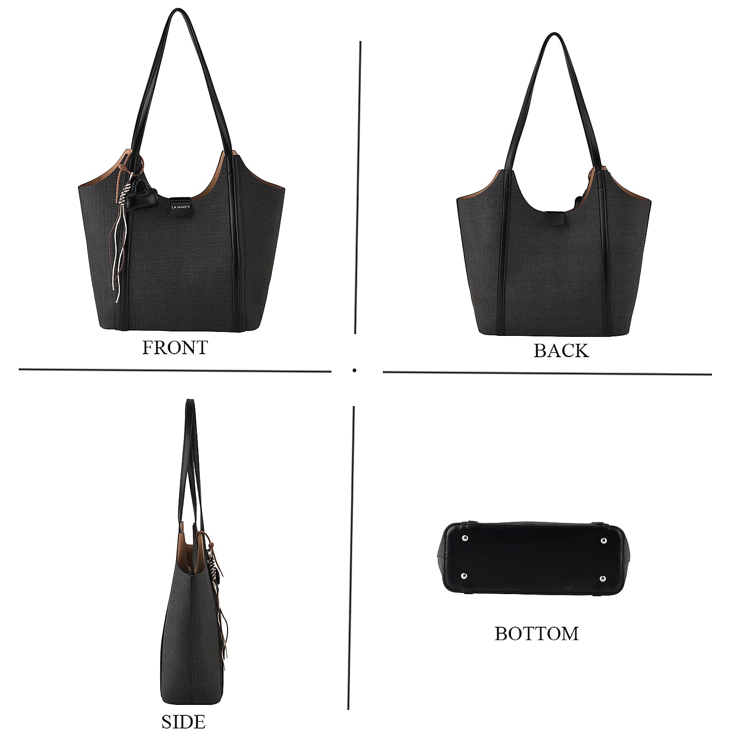 La Marey Crossbody Bag (Size - One Size) - Black