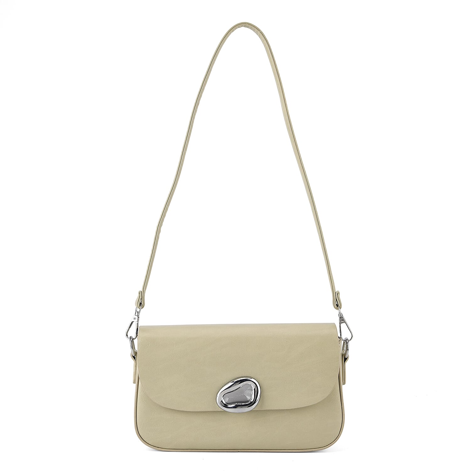 Sling Shoulder Bag with Adjustable Strap - Light Green