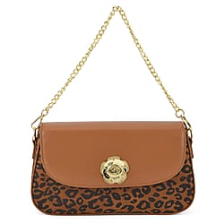 Designer Inspired - Convertible Clutch & Baguette Shoulder Bag with Chain Strap - Off White