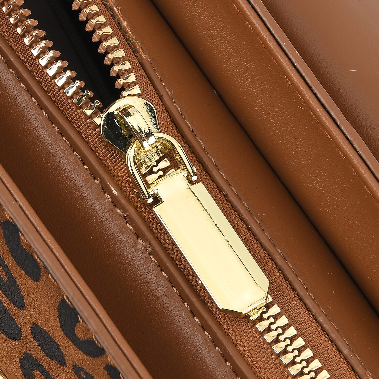 Designer Inspired - Convertible Clutch & Baguette Shoulder Bag with Chain Strap - Light Brown
