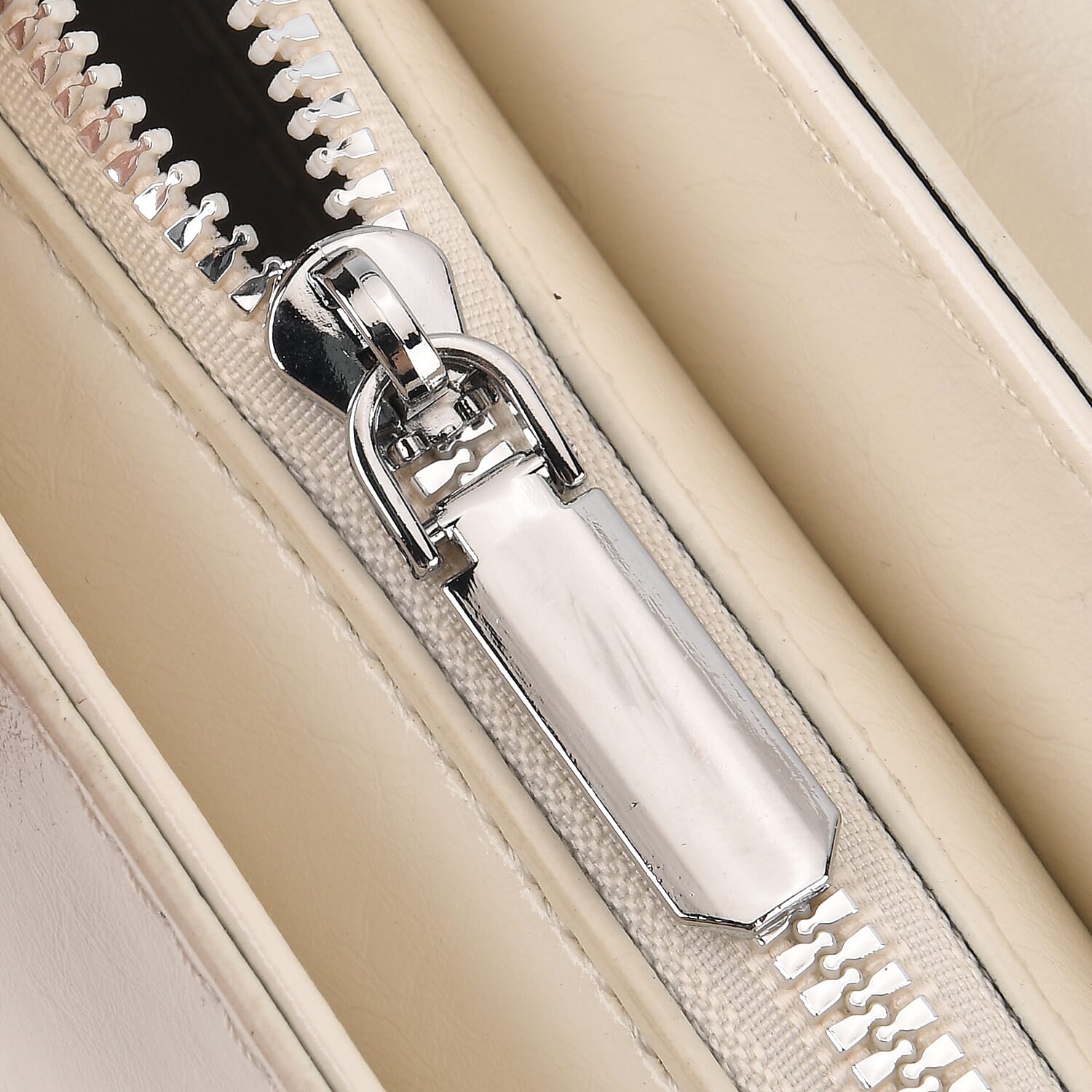 Sling Shoulder Bag with Adjustable Strap - Cream