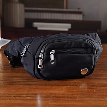 https://tjcuk.sirv.com/Products/84/4/8447346/BRAND-NEW-Multi-Pocket-Waist-Saddle-Bag-with-Adjustable-Strap-Black_8447346_1.jpg?w=342&h=342