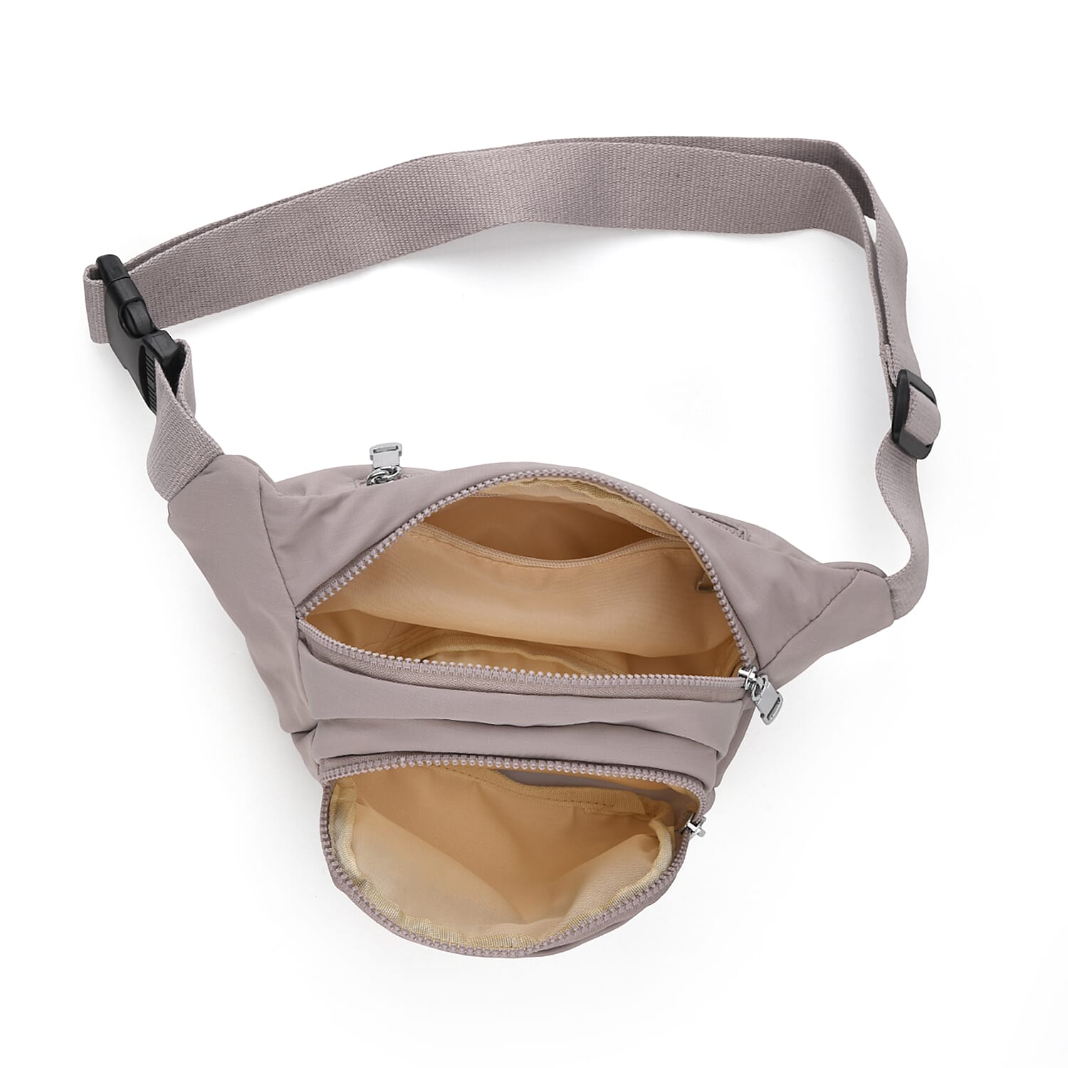 BRAND NEW Multi-Pocket Waist Saddle Bag with Adjustable Strap - Light Purple