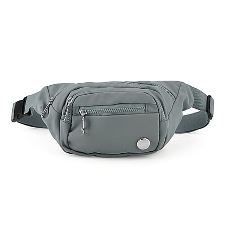 BRAND NEW Multi-Pocket Waist Saddle Bag with Adjustable Strap - Blue