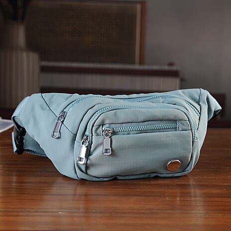 BRAND NEW Multi-Pocket Waist Saddle Bag with Adjustable Strap - Blue