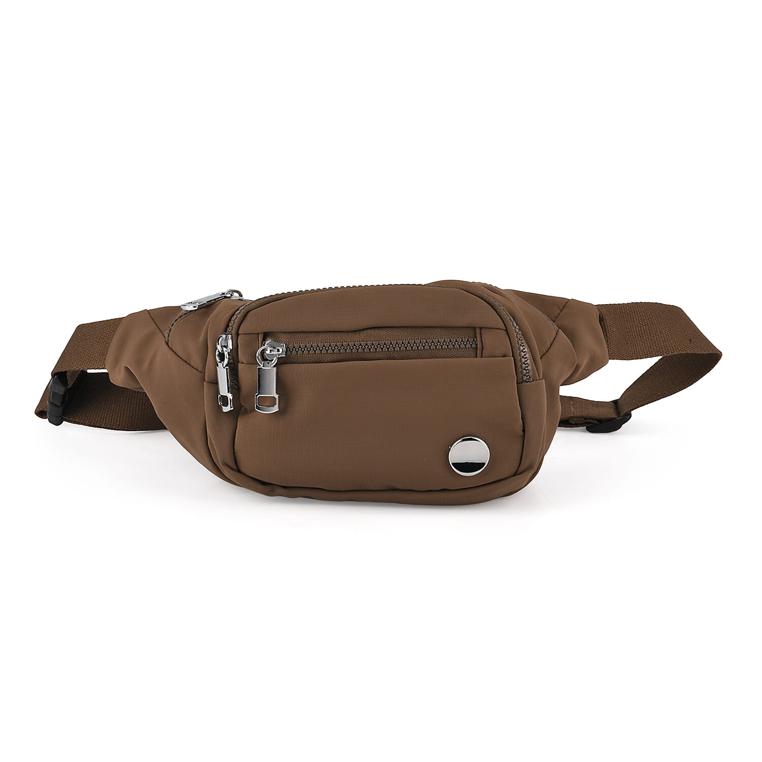 BRAND NEW Multi-Pocket Waist Saddle Bag with Adjustable Strap - Brown