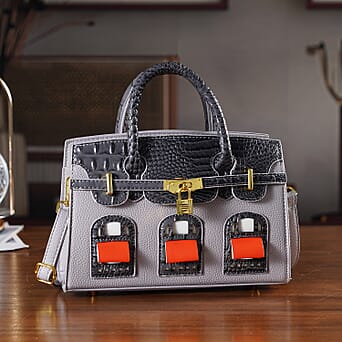 https://tjcuk.sirv.com/Products/84/4/8447539/Designer-Inspired-Structured-Handbag-with-Crossbody-Strap-Grey_8447539_1.jpg?w=342&h=342