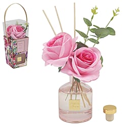 Hydrangea and Lavender Reed Diffuser with Faux Flower Gift Set - Blue