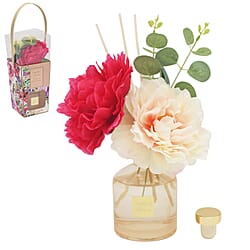 Hydrangea and Lavender Reed Diffuser with Faux Flower Gift Set - Blue