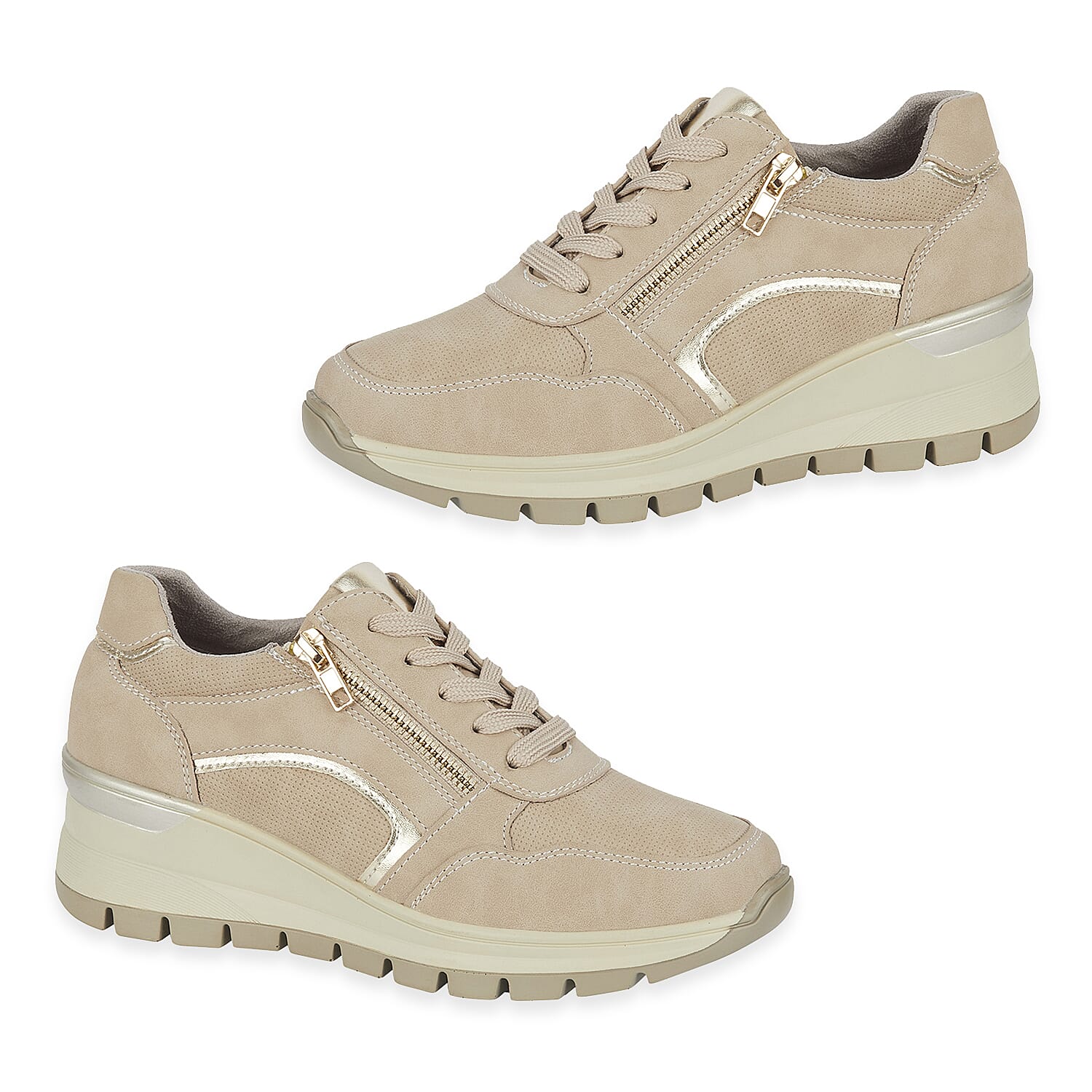 TJC Special Ladies Shoe (Size - 4) - Beige