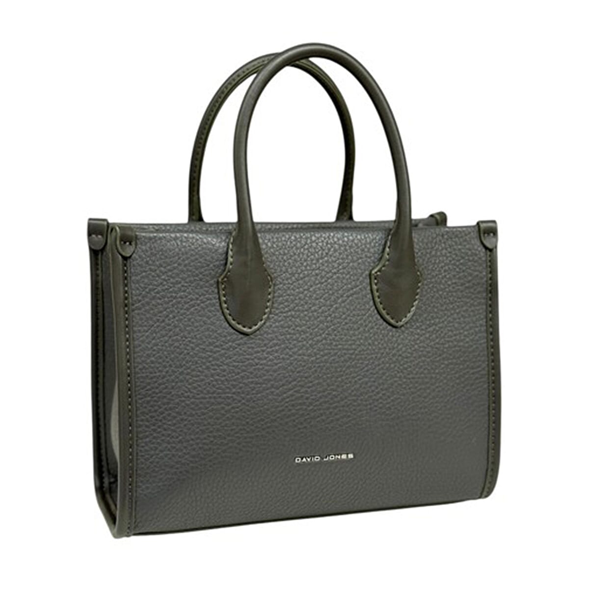 David Jones Leatherette Tote Bag - Grey