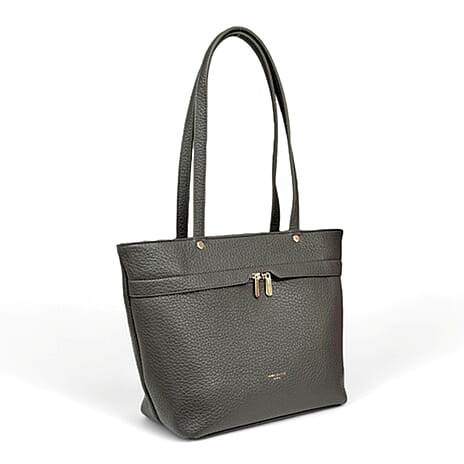 Designer Inspired David Jones Stylish Tote Bag - Grey