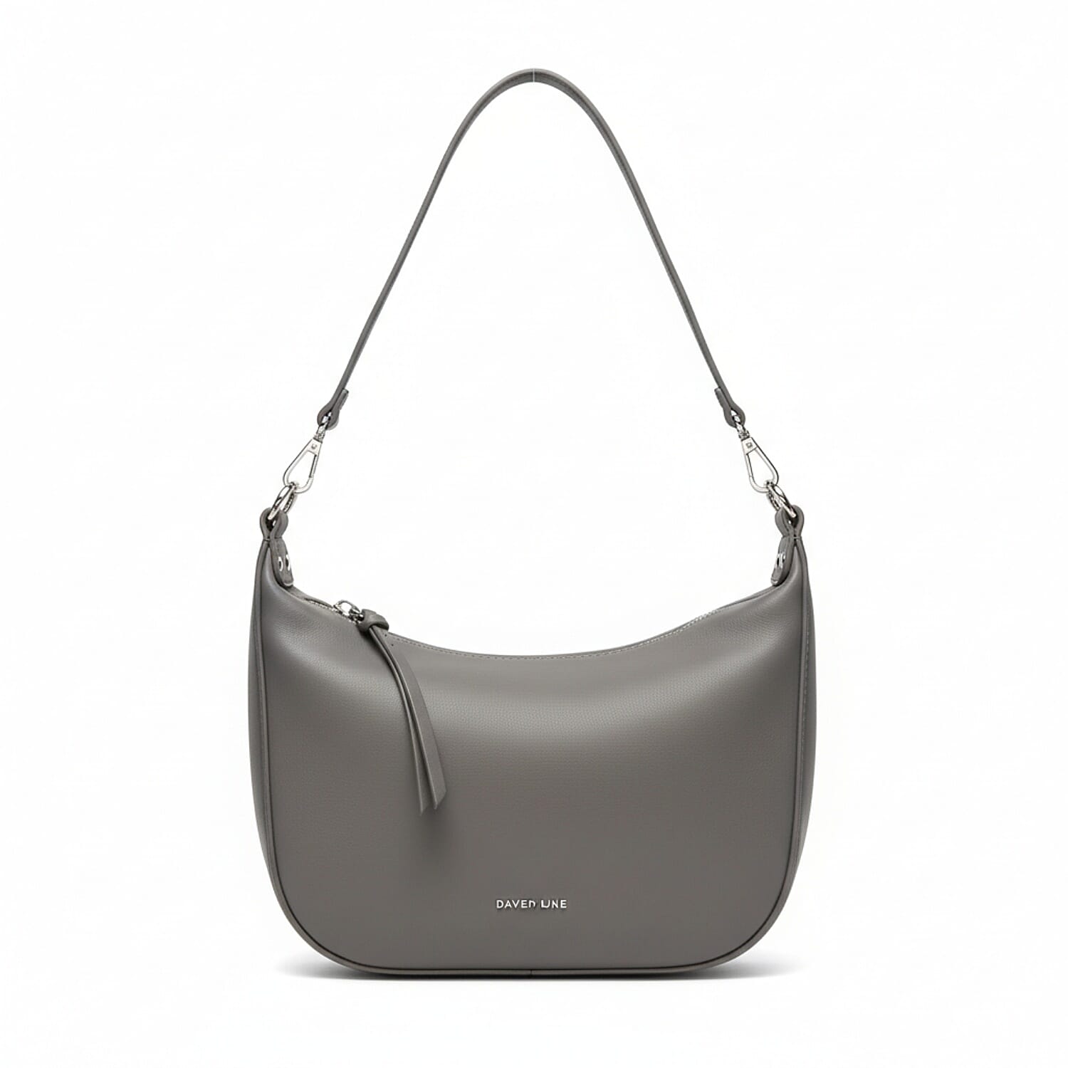 David Jones Leatherette Hobo Bag - Grey