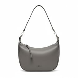 David Jones Leatherette Hobo Bag - Grey