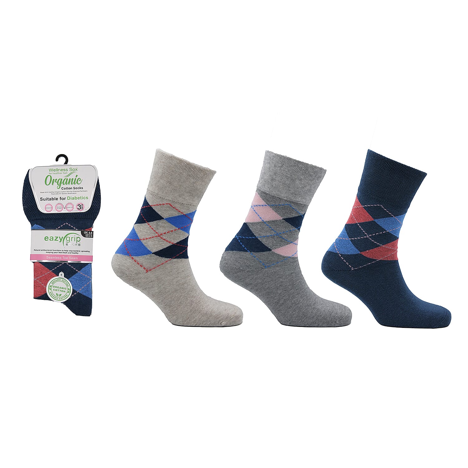 TJC Special Socks (Size - One Size) - Black Check