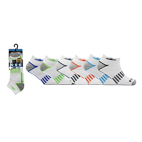 Mens ProHike 3-Pack Technical Trainer Socks (Size 6-11) - Grey