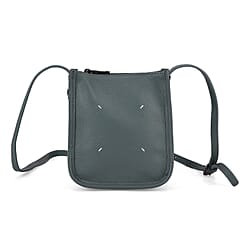 Genuine Leather Crossbody Bag - Pastel Light Teal