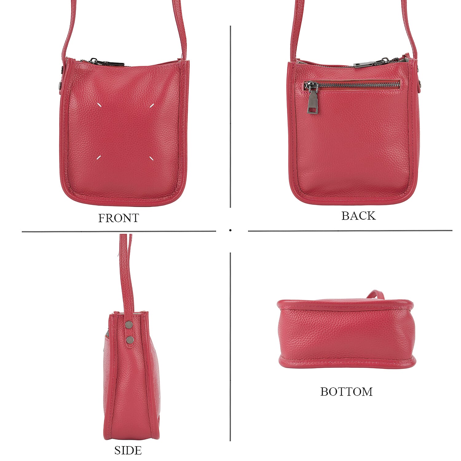 Crossbody Bag (Size - One Size) - Fuchsia