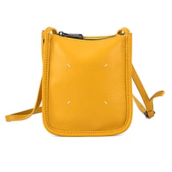 Genuine Leather Crossbody Bag - Pastel Light Teal