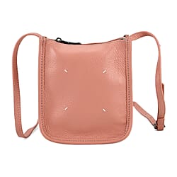 Genuine Leather Crossbody Bag - Pastel Light Teal